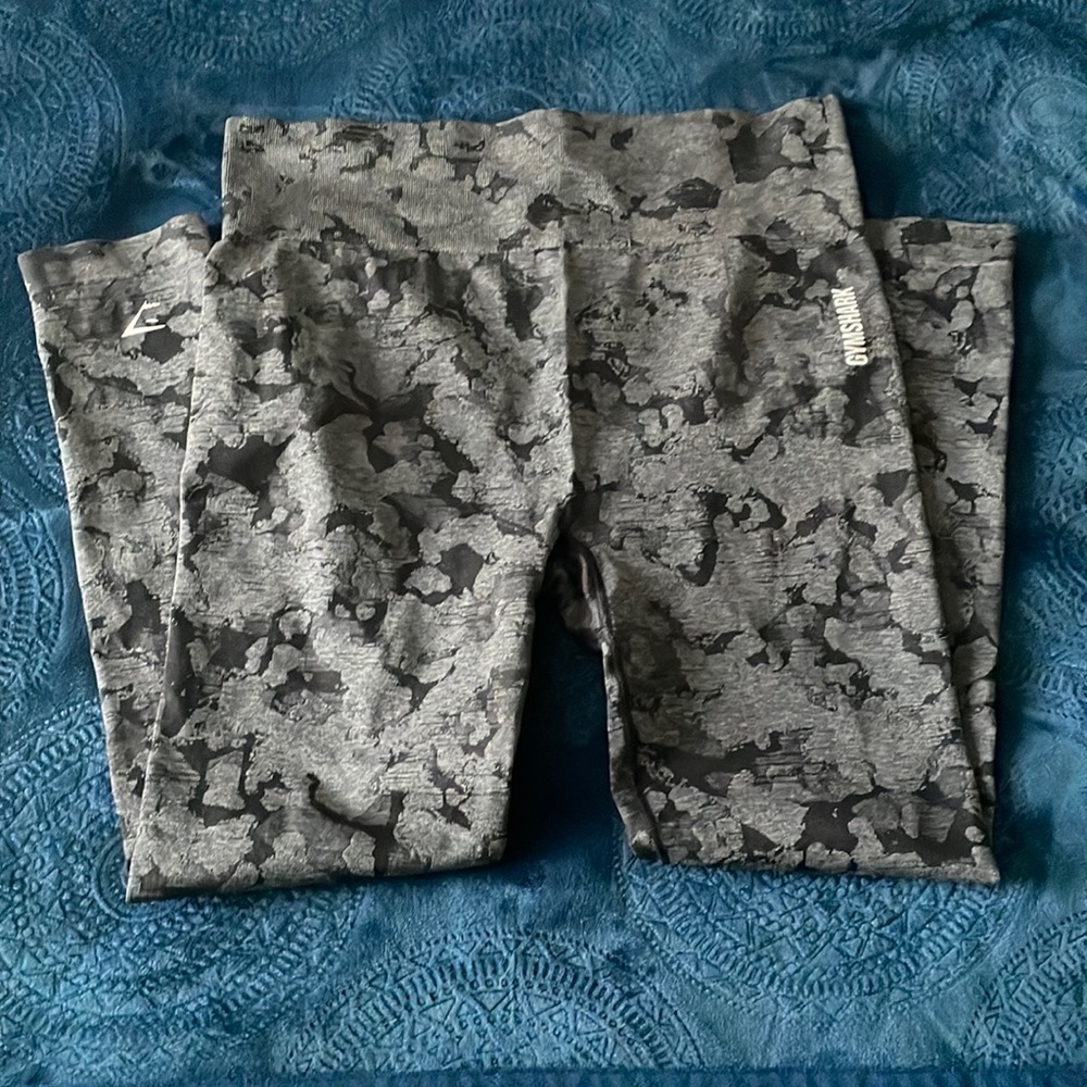 Gymshark Gray Camouflage Leggings
